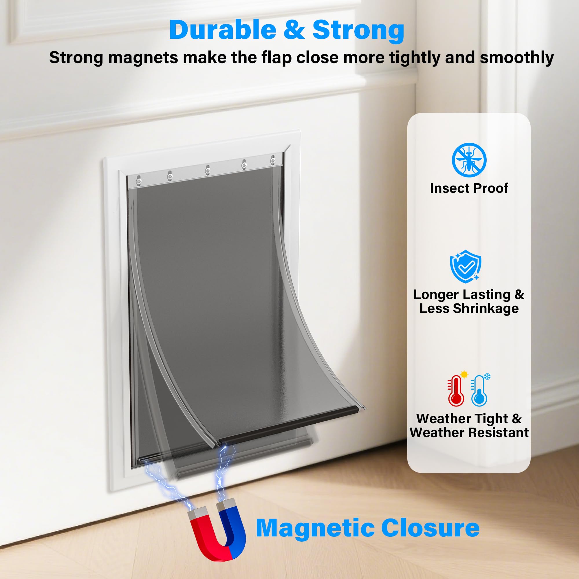 JeyPawv Petsafe-compatible door fits various setups for flexible use.