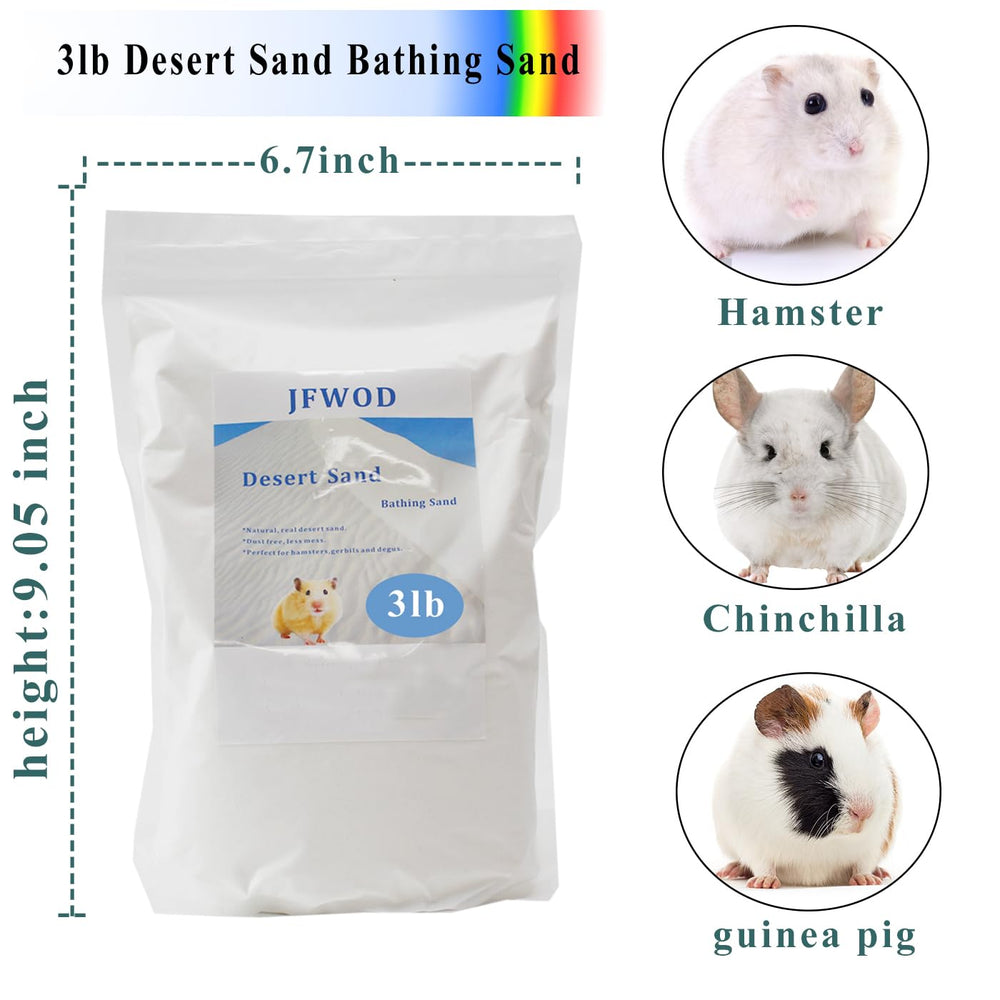 JFWOD bath sand tub setup demonstrates easy weekly baths for small pets.