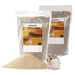 JFWOD hamster bath sand two bags for long-lasting bathing sessions