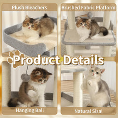 Jgchonwen cat teaser ball grey – stimulates curiosity and active play