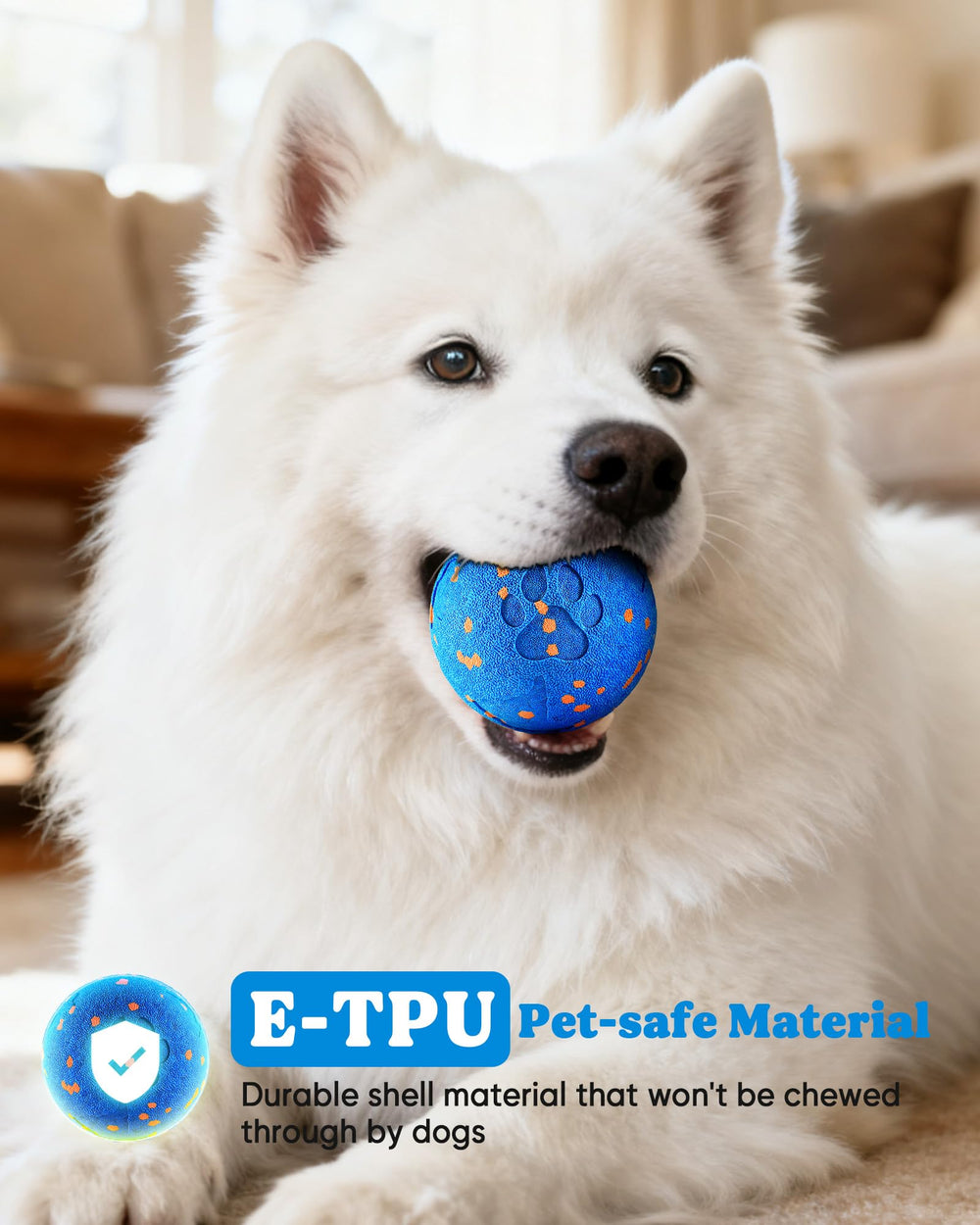 JGLXF durable E-TPU material close-up showing bite-resistant shell for safe chewing.