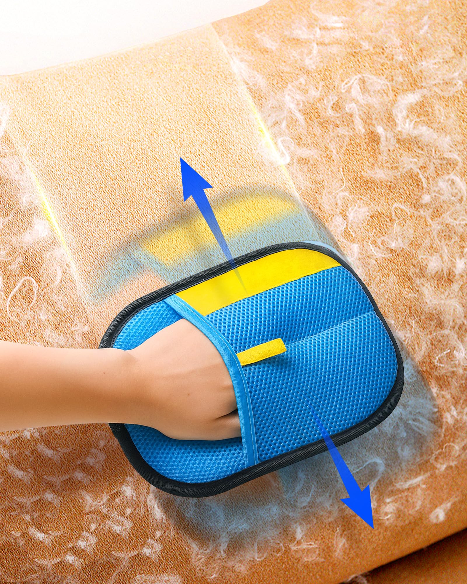 JGLXF blue glove with skin-friendly feel for gentle grooming