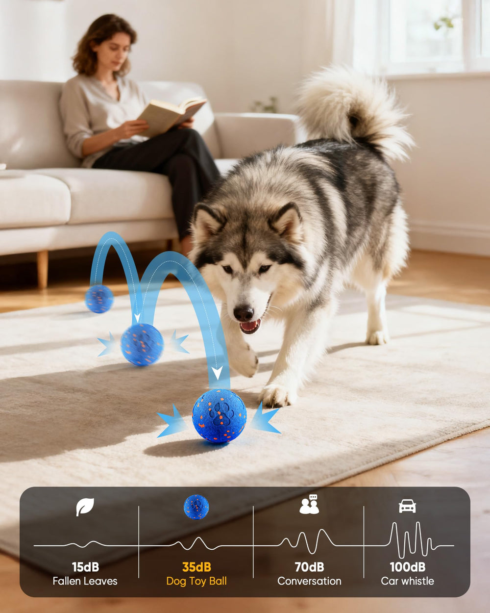 JGLXF size 3.15-inch ball ideal for medium and large dogs.