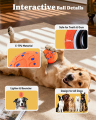 JGLXF Smart Interactive Dog Toy IPX7 waterproof design enables indoor and outdoor fun.