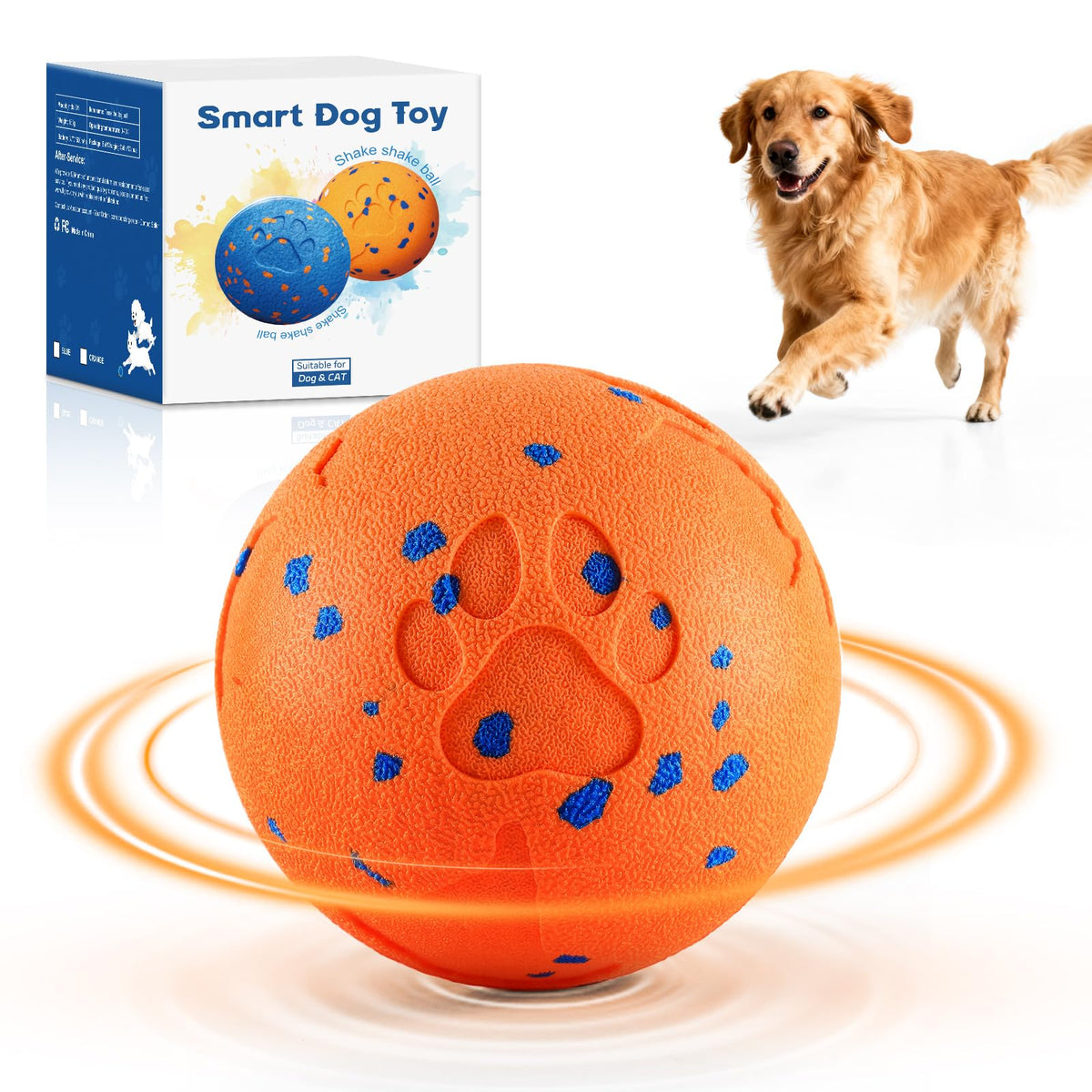 JGLXF Smart Interactive Dog Toy shell with durable E-TPU protects teeth during play.