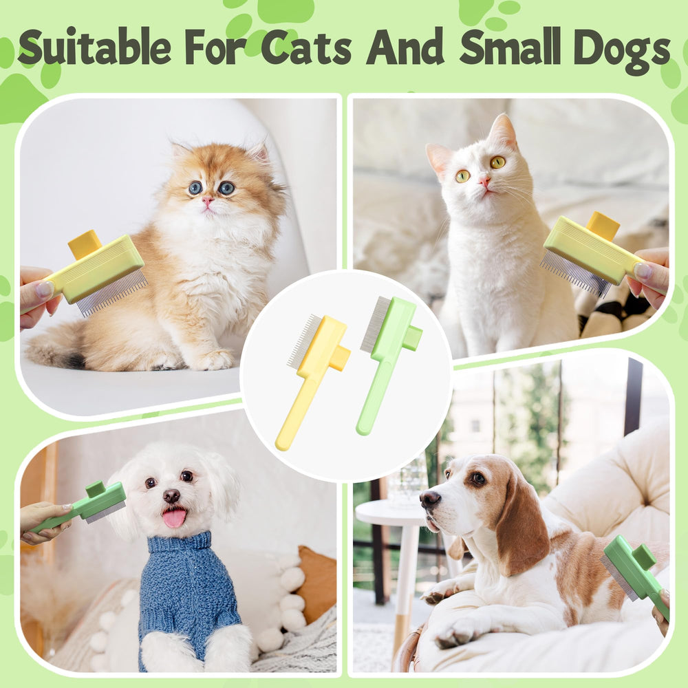 JGMGWJ pet grooming session using the flea comb