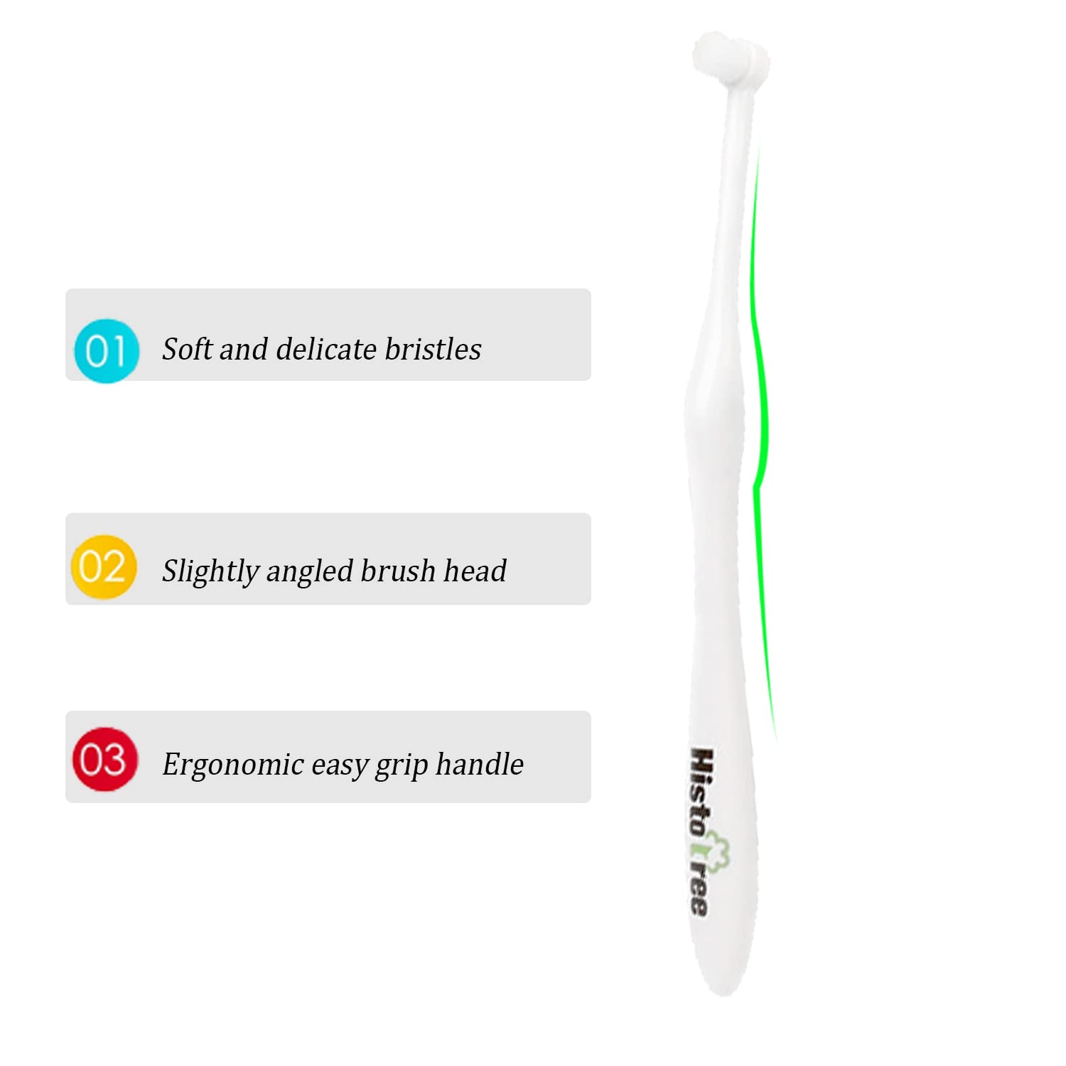 JGocot toothbrush angled-head aids easier reach in small mouths