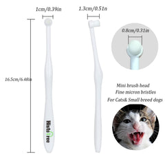 JGocot toothbrush mini-head for small-pets, fits puppies and kittens