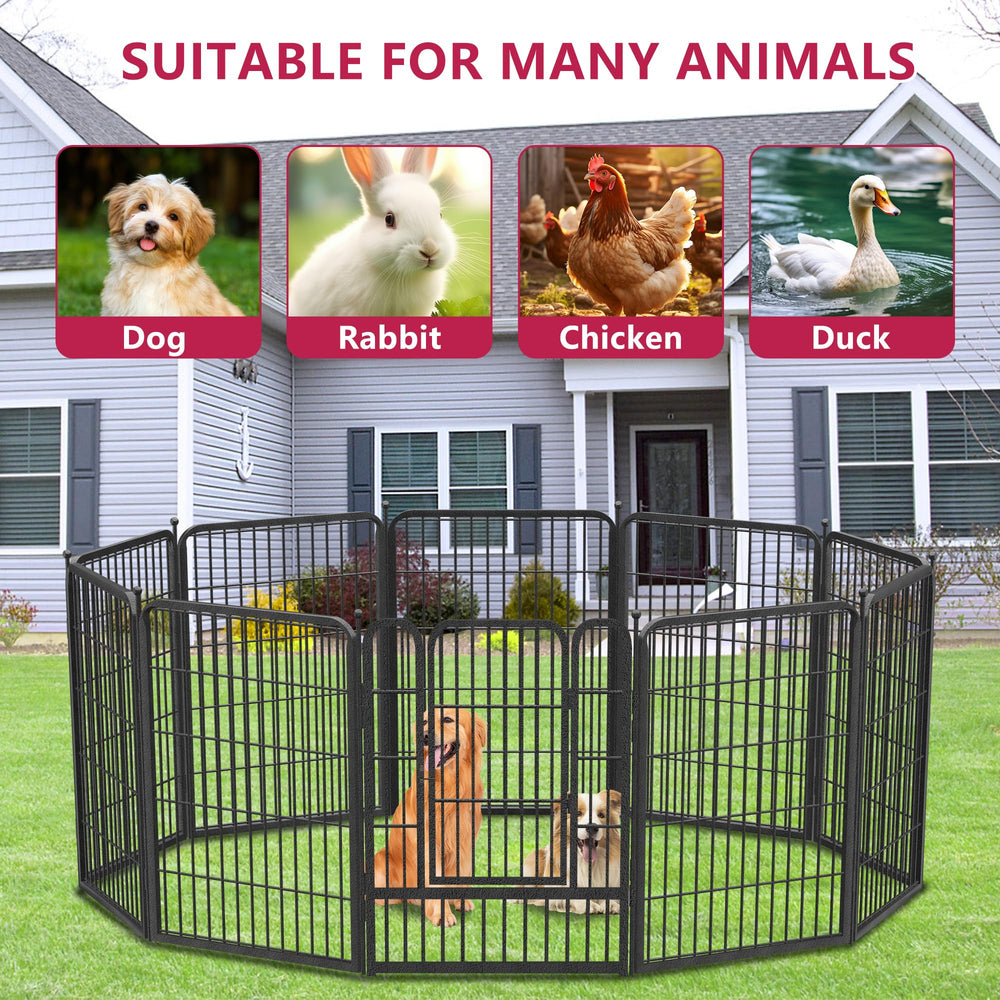 Jhsomdr dog playpen 10-40 panels expandable for flexible layouts