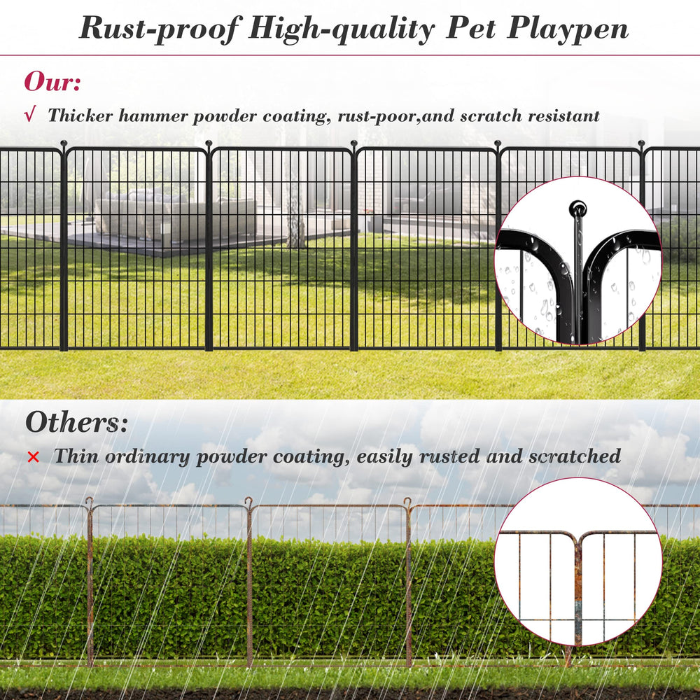 Jhsomdr dog playpen ample space for dogs to move freely