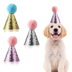 JIAKAI dog birthday hat blue enhances festive pet photos