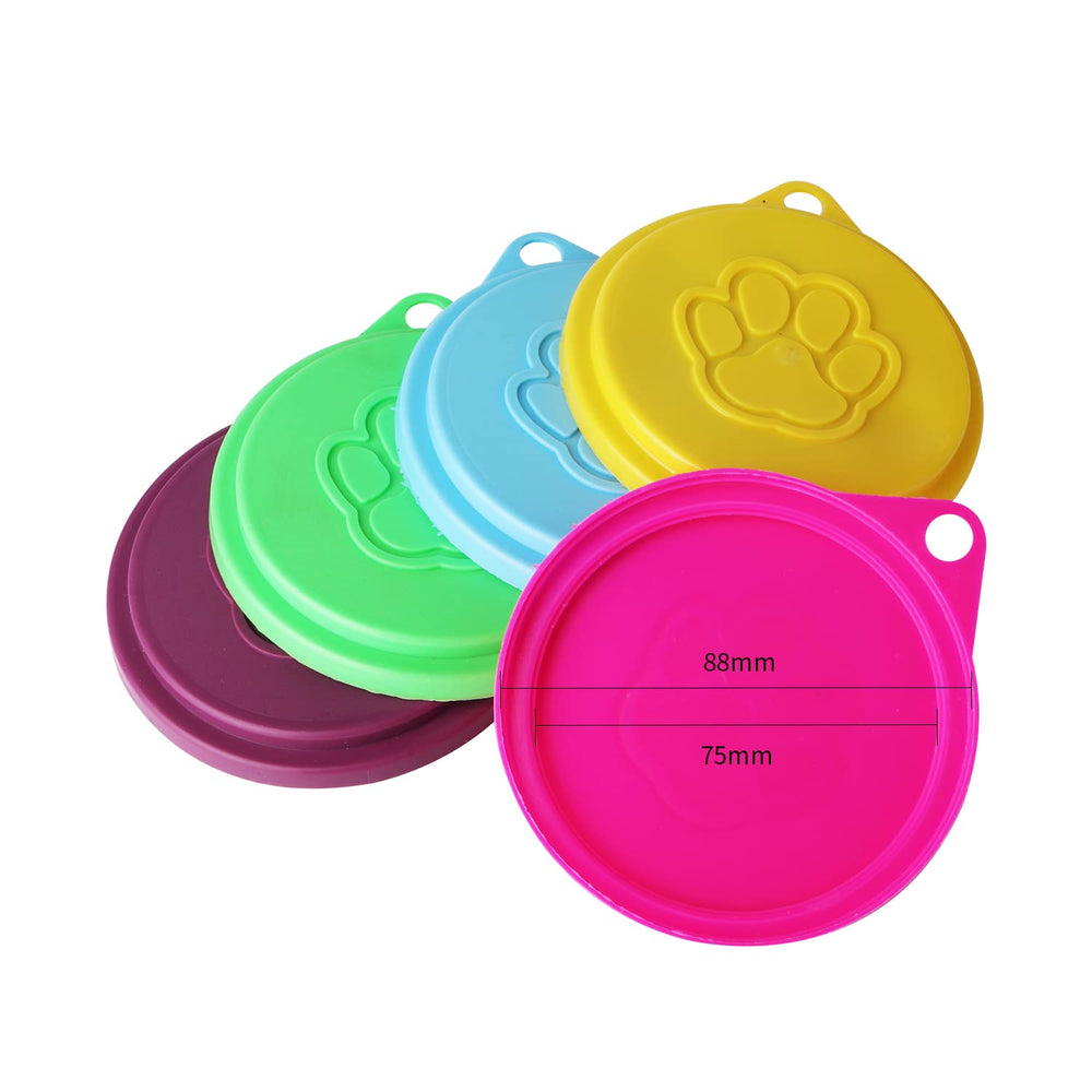 JIAKAI self-sealing lid 75mm demonstrates secure snap-on fit for cans.