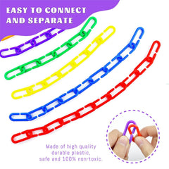 JIALEEY chain links for kids education shows easy assembly and patterning.