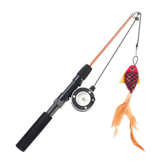 Jieffifa cat toys interactive wand with feather teaser promotes indoor enrichment
