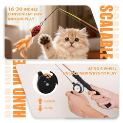 Jieffifa fish attachment adds aquatic-inspired chase for active cats
