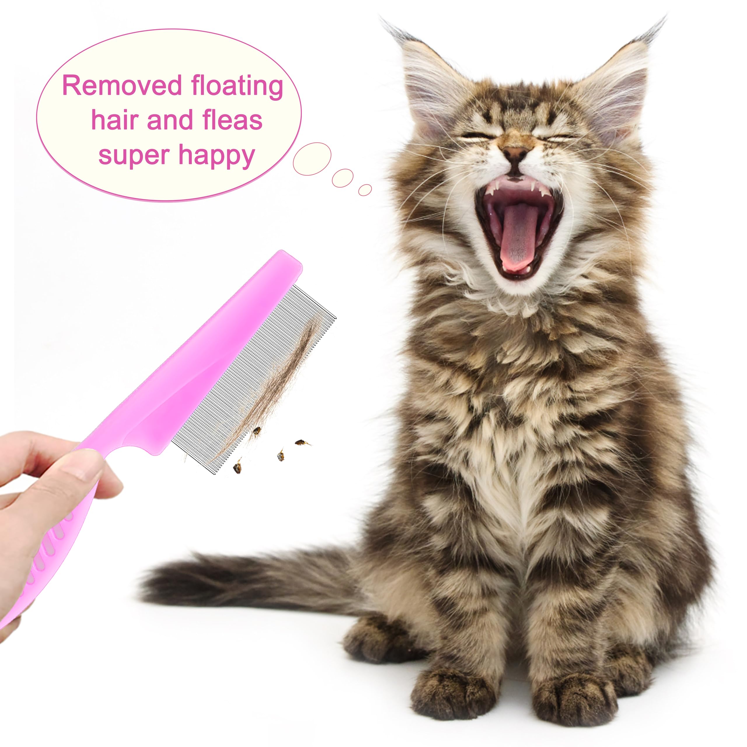 Jigfew long-needle comb pink for precise detangling and hair prep.