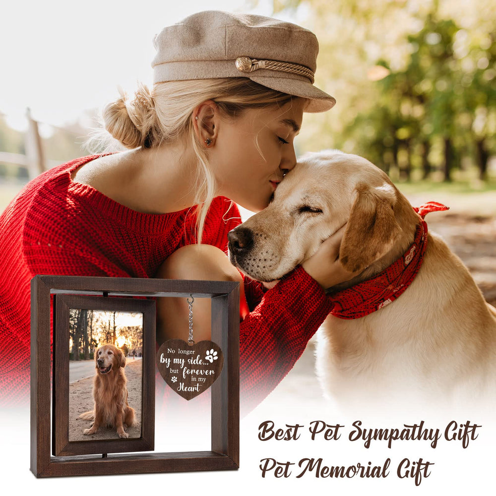Jigfoxy rotating display frame with acrylic protection for durable memory preservation
