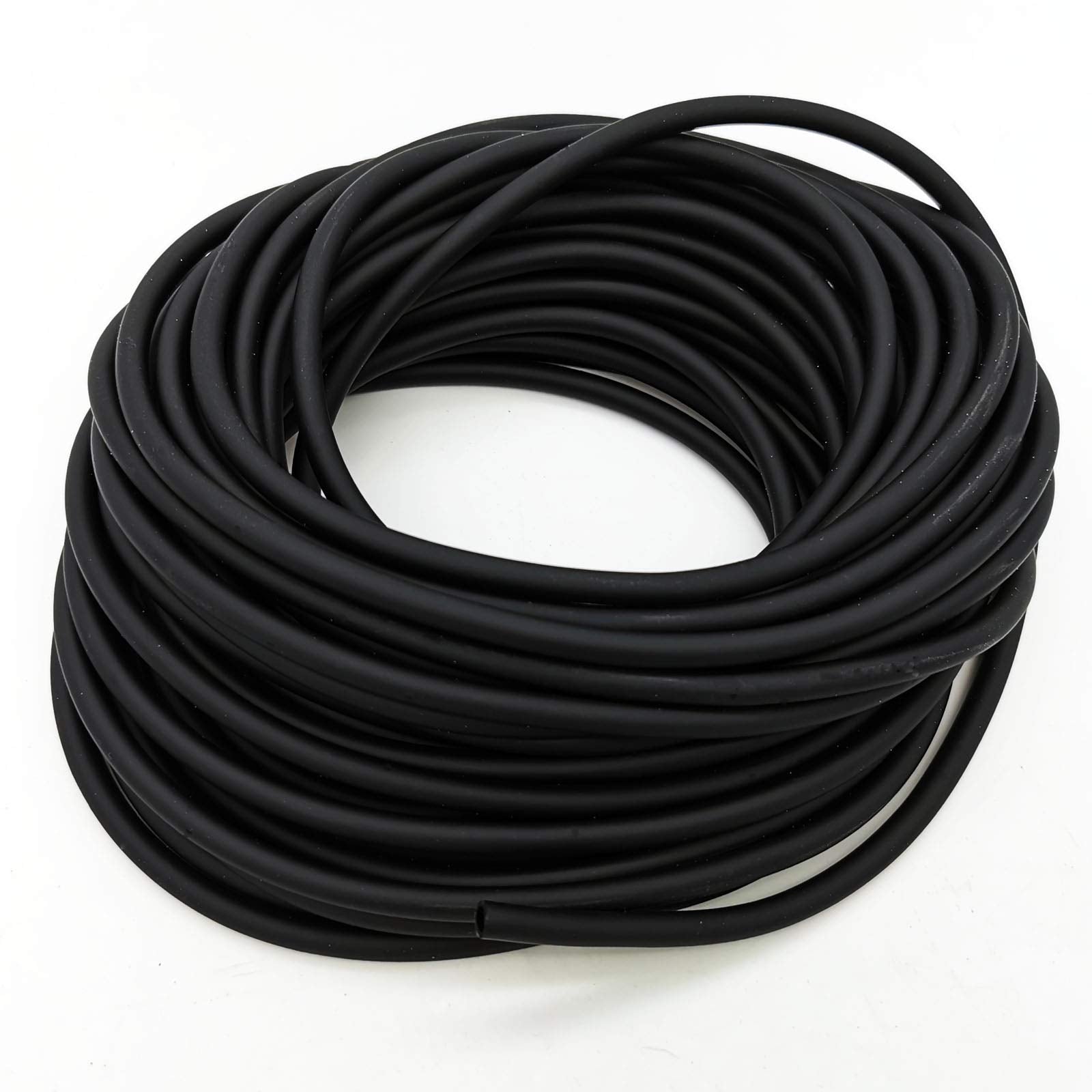 JIH Aquarium 50ft black airline tubing closeup for discreet hydroponics airflow