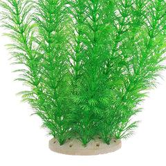 JIH aquarium plastic plants base detail demonstrates sturdy base for tank or terrarium