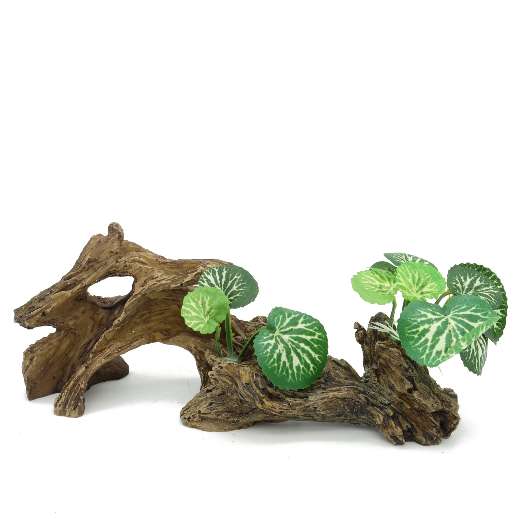 JIHAQUA artificial driftwood ornament for aquariums adds realism and hiding spaces.