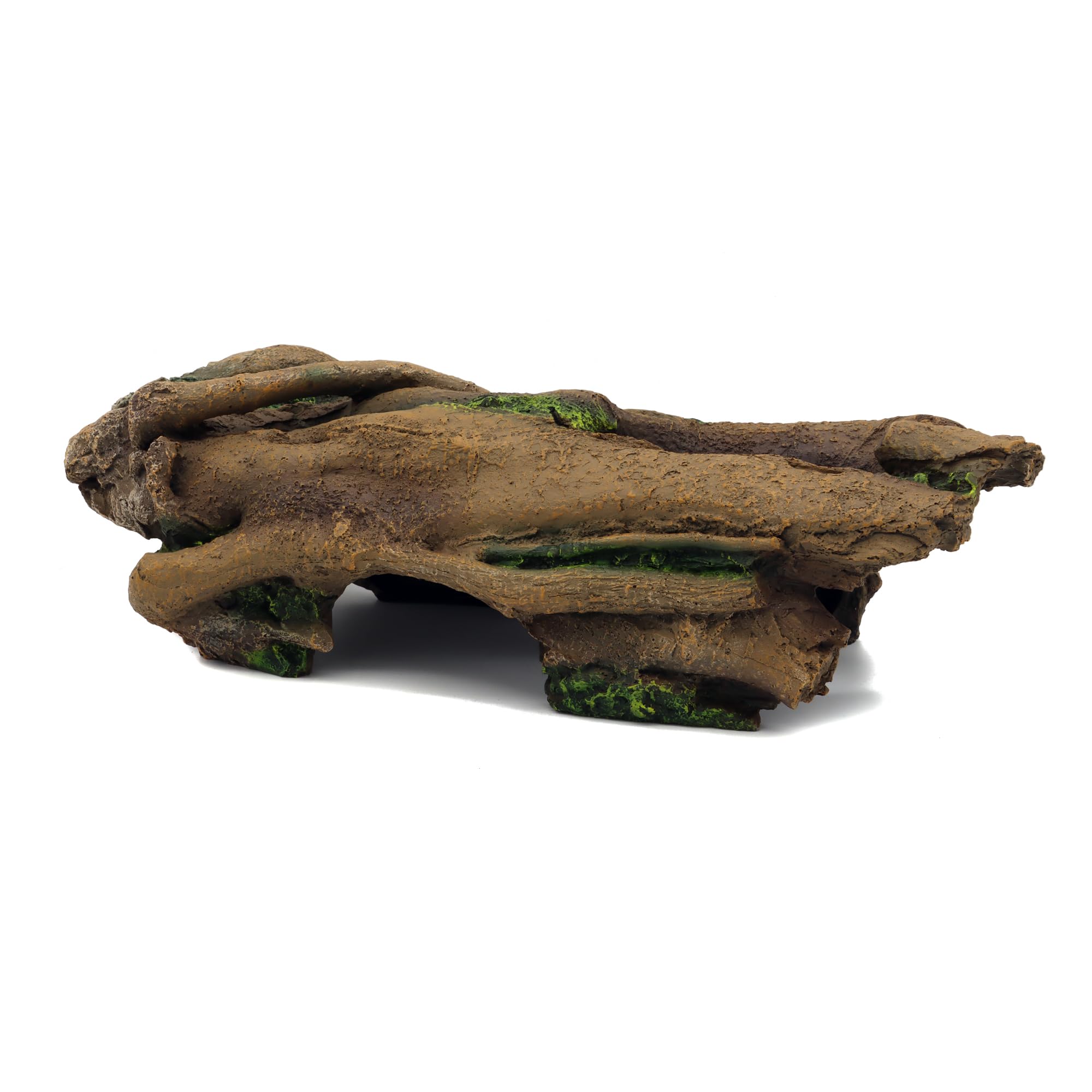 JIHAQUA bark hide hygienic exterior eases cleaning and habitat upkeep.