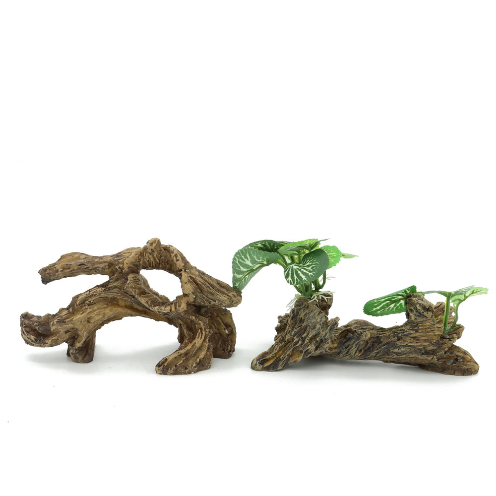 JIHAQUA plastic plant branch aquarium decor adds color and shelter in tanks.