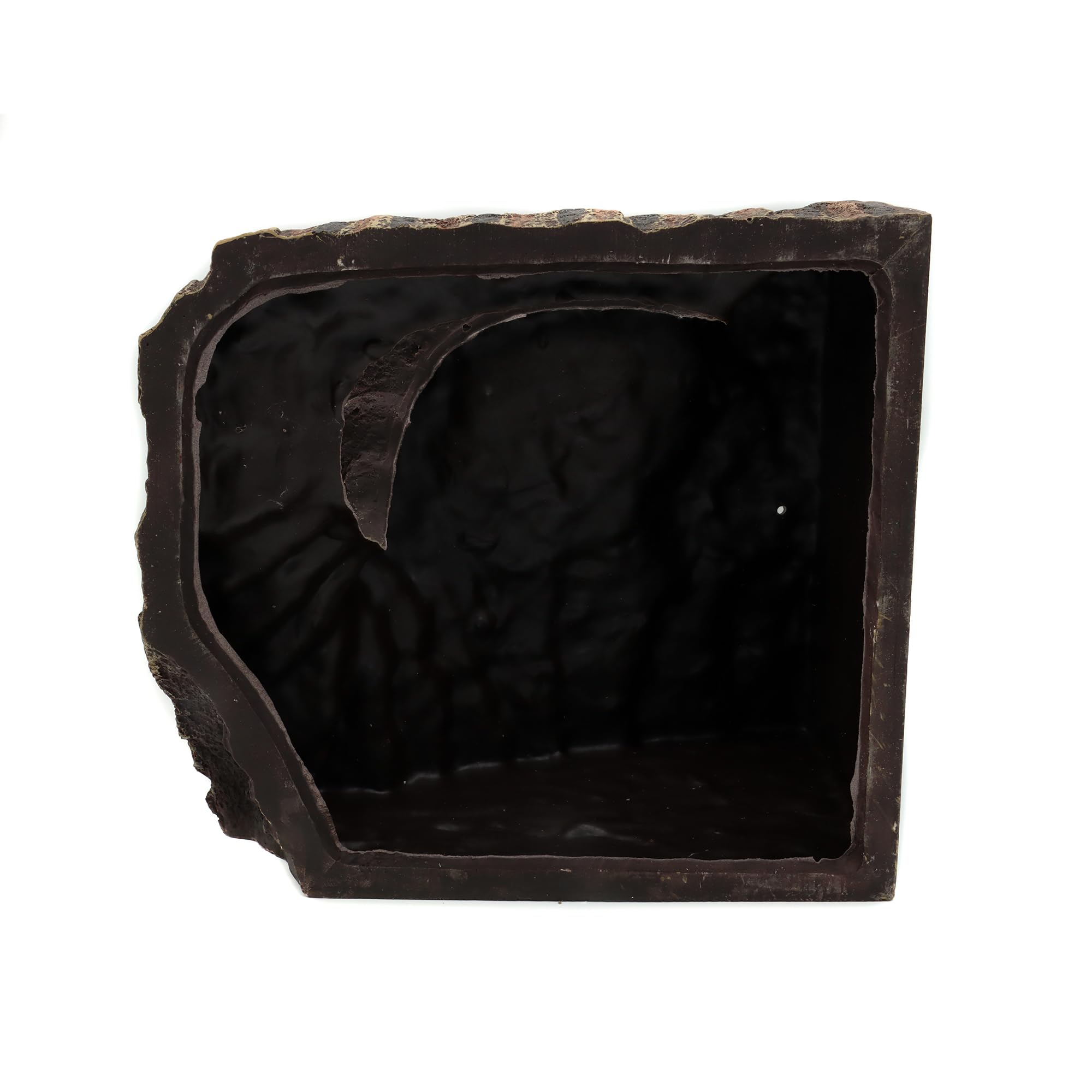 JIHAQUA resin reptile hideout cave-lizard image highlights private space for relaxed resting.