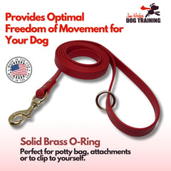 Jim Hodges Biothane leash closeup showing durable, easy-clean material