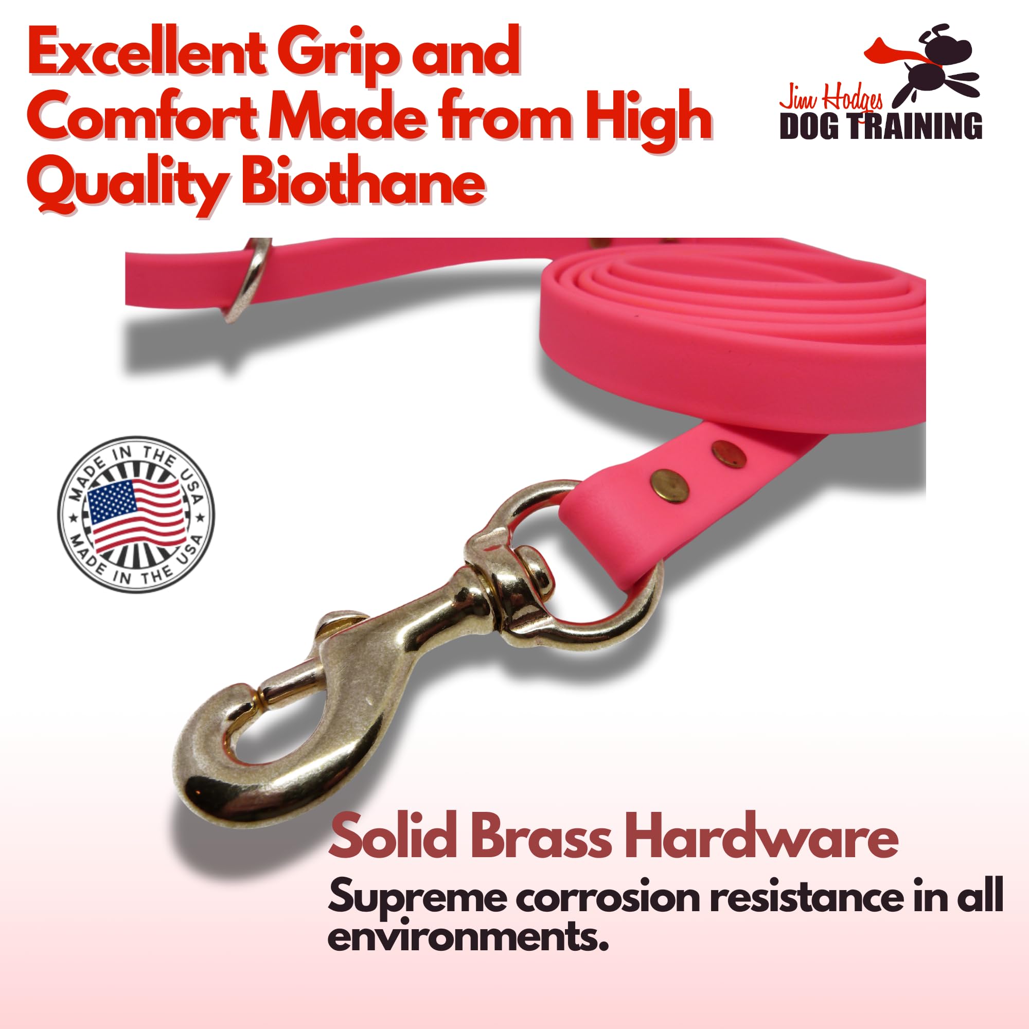 Jim Hodges Dog Training Leash USA-made with Amish craftsmanship