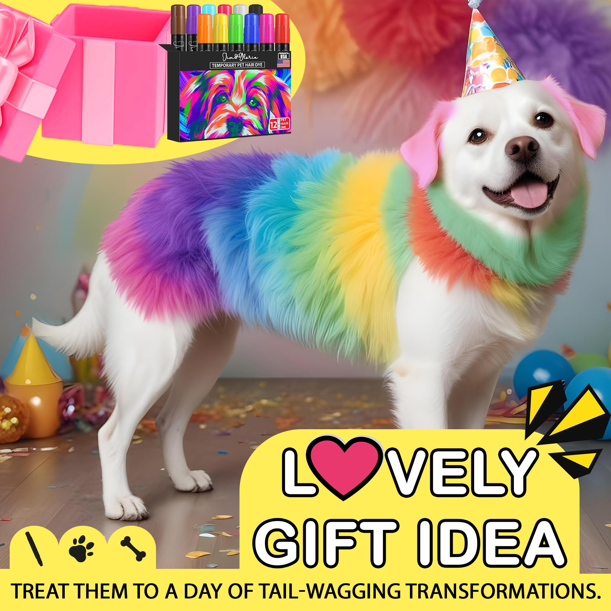 Jim&Gloria gift-ready pet grooming kit for animal lovers.