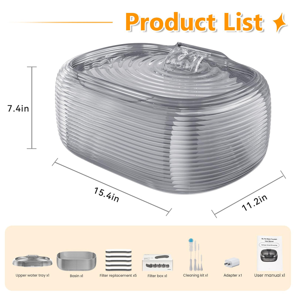 Multi-pet hydration with large capacity suitable for families.