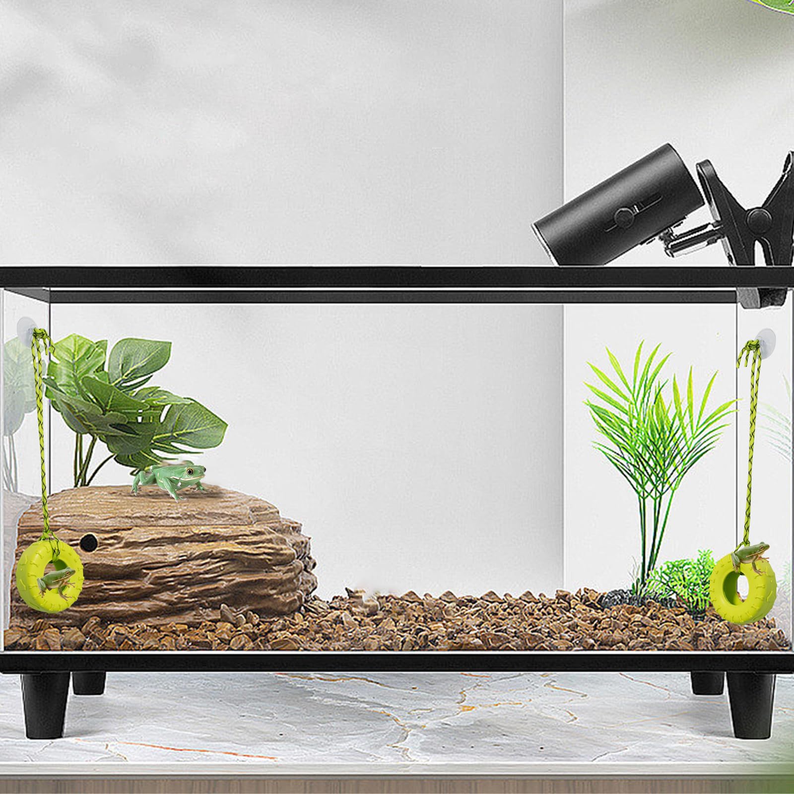 JINGHANGER 2pcs setup supports versatile terrarium habitats.