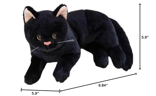 JINGHUIYAOXI cute black cat plush suits kids' imaginative playspaces.