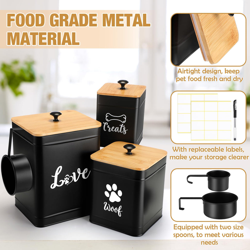Jingmore medium dog treat jar with airtight lid for daily snacks