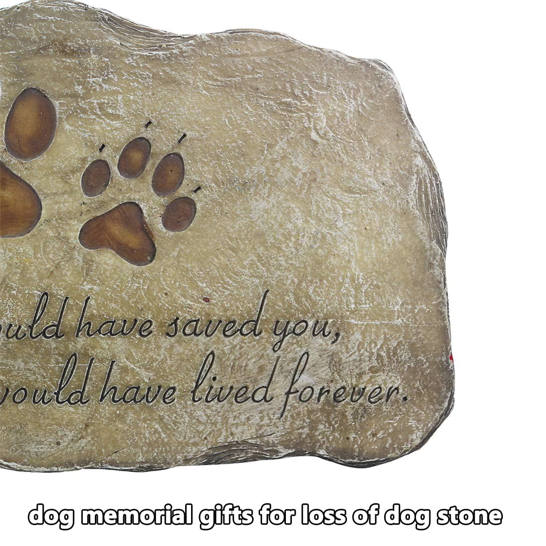 Jinhuoba hand-painted memorial stone close-up, showcasing craftsmanship and color detail.