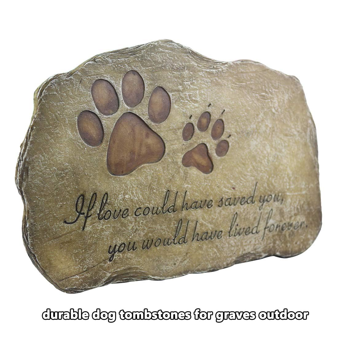 Jinhuoba paw prints stone for indoor and outdoor use, sun-weather protection finish.