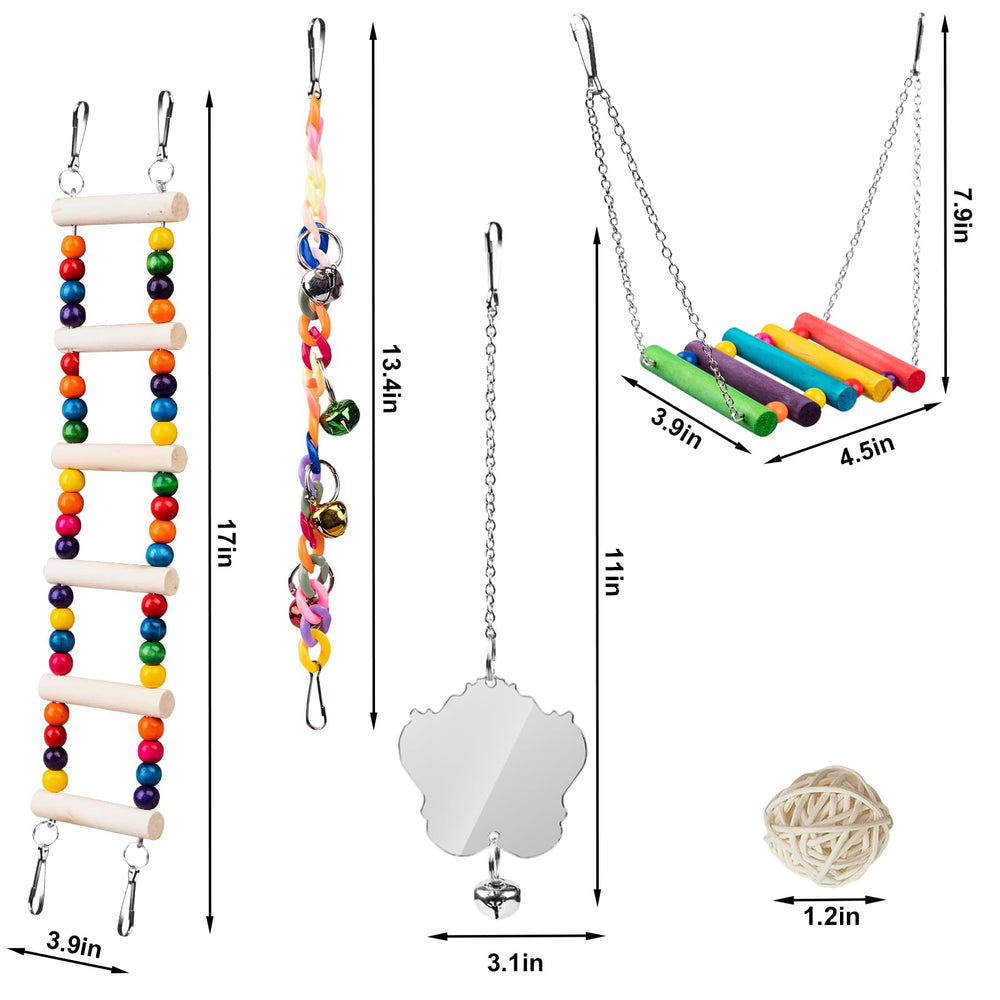 JINJINANV durable-bird-toy-chains provide lasting play and easy setup.