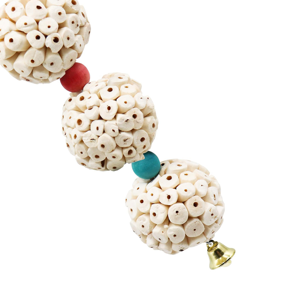 Jinkoozz Bird Chewing Toy: 22-inch length offers versatile hanging options for cages.