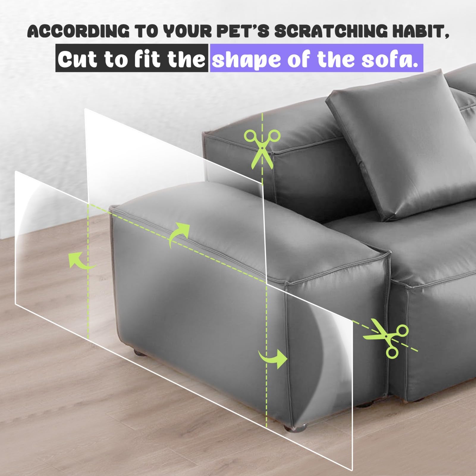 JINVOGREEN cat-scratch-protector on bed demonstrating versatile home use.