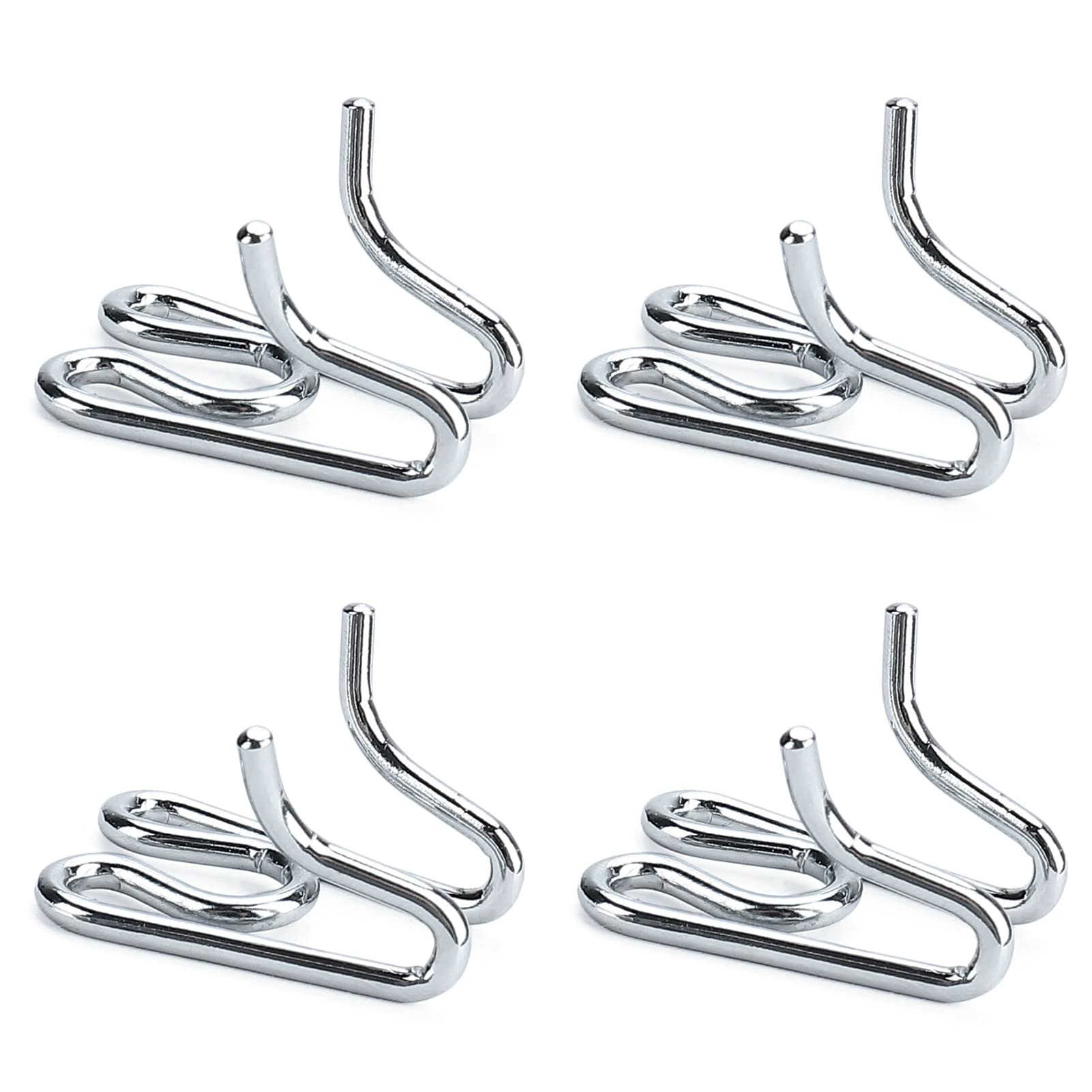 JIPIMON dog collar extra links four-pack chrome-plated steel for durable length extension.