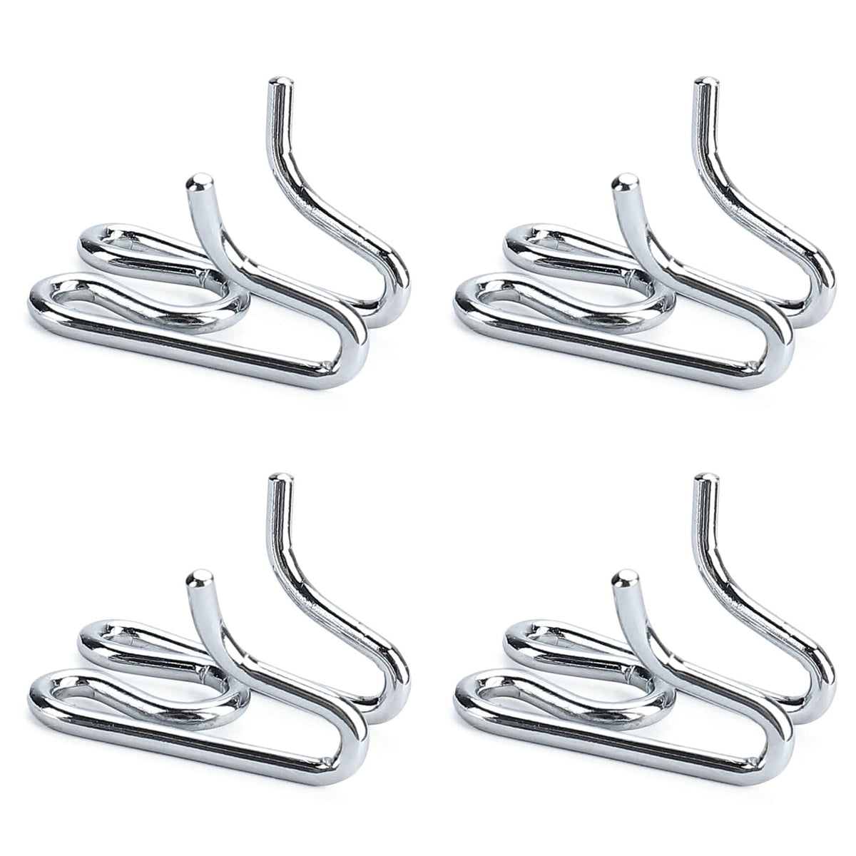 JIPIMON dog collar extra links four-pack chrome-plated steel for durable length extension.