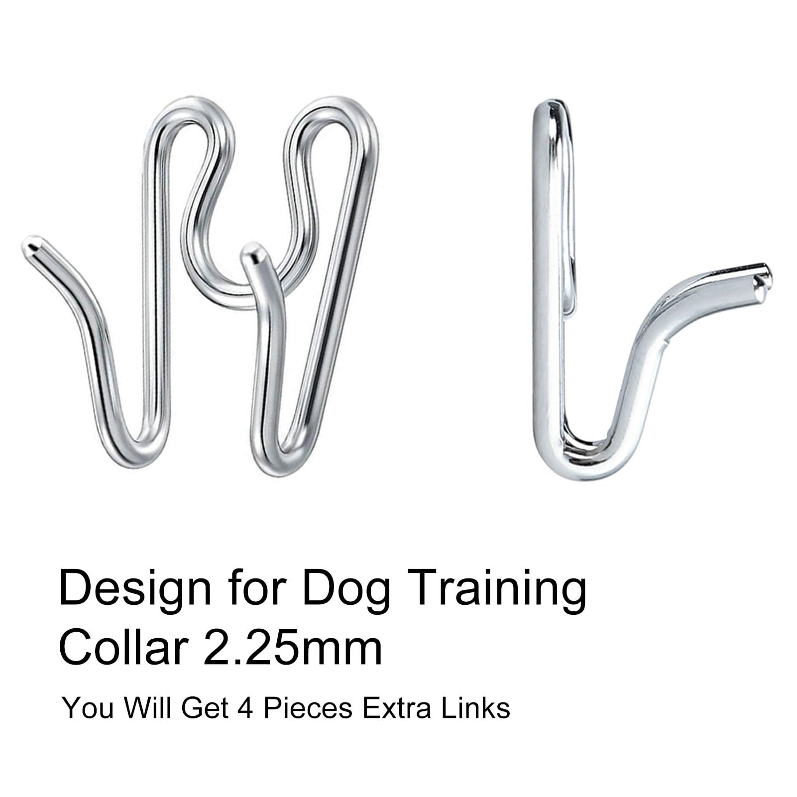 Close-up of 2.25mm links showing smooth rounded ends for safe training.