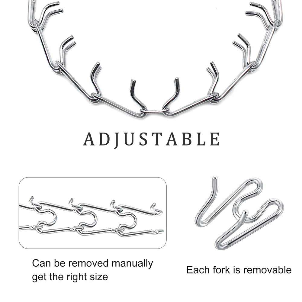 JIPIMON training collar extension in use on a dog collar.