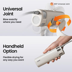 JirPet Neck Dryer compact and lightweight for extended grooming sessions.