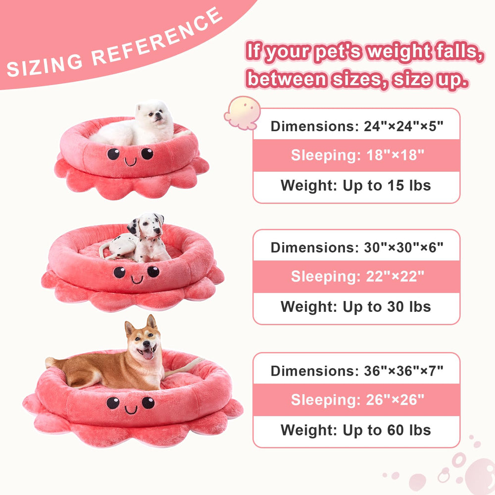 Jiupety boho round pet bed style evokes stylish pet-friendly space.