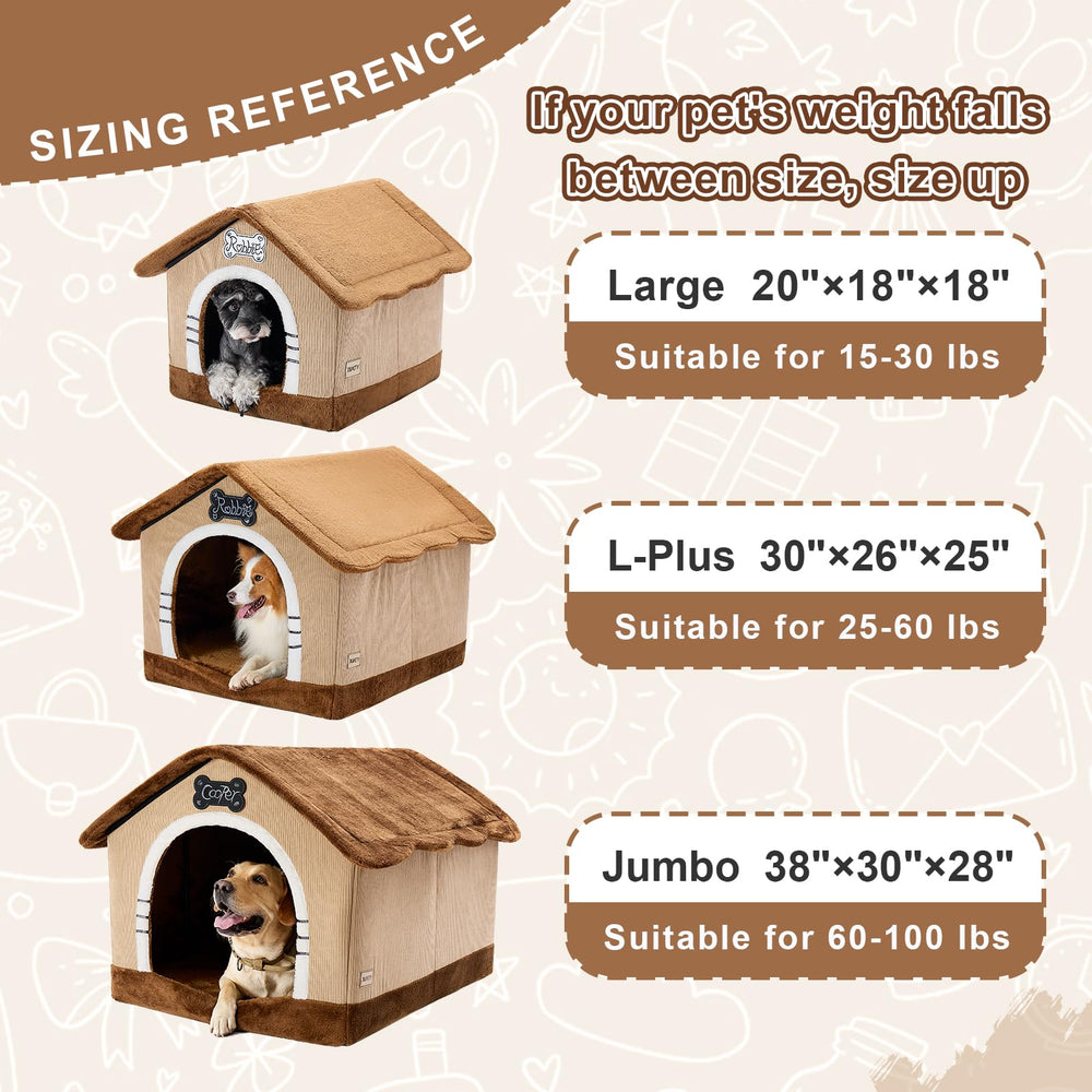 Jiupety brown cave indoor dog house creates a cozy retreat
