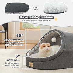 Jiupety cat bed PP cotton material close-up for soft, supportive comfort