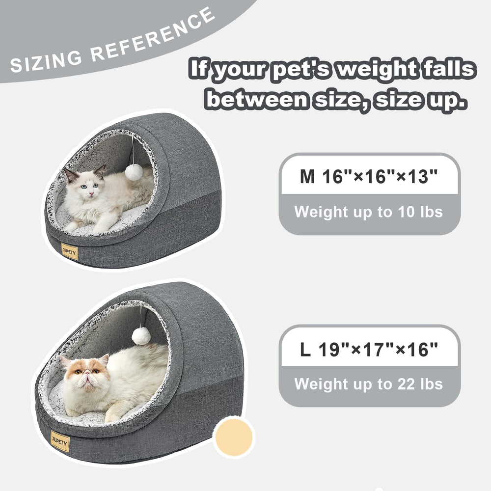Jiupety cat bed reversible cushion demonstrates versatile styling for seasons
