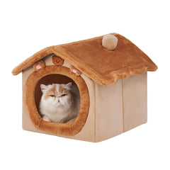 Jiupety cute cat bed cave offers a private hideaway for peaceful naps.