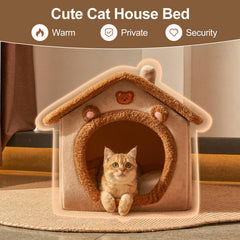 Jiupety dog bed non-slip bottom keeps den steady during pet movement